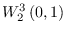 $W_2^3\left( {0, 1} \right)$